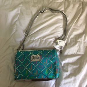 justice blue purse